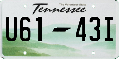 TN license plate U6143I