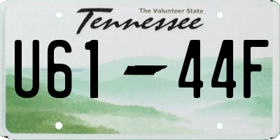 TN license plate U6144F