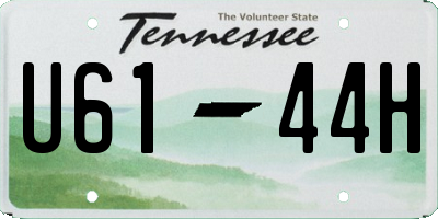 TN license plate U6144H