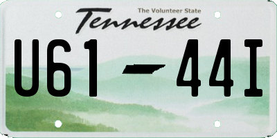 TN license plate U6144I