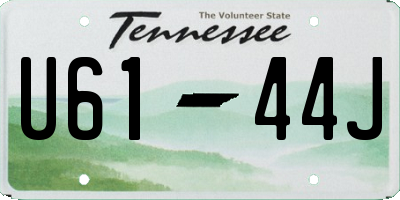 TN license plate U6144J