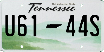 TN license plate U6144S