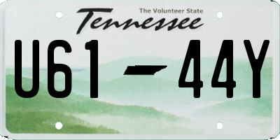 TN license plate U6144Y
