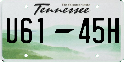 TN license plate U6145H