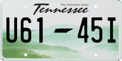 TN license plate U6145I