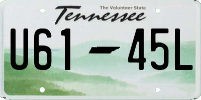 TN license plate U6145L