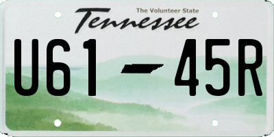 TN license plate U6145R