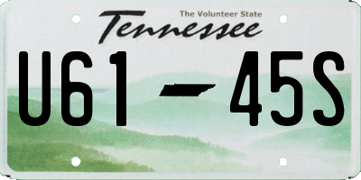 TN license plate U6145S