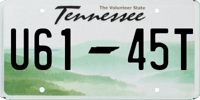 TN license plate U6145T