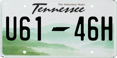 TN license plate U6146H