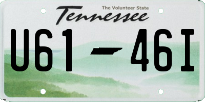 TN license plate U6146I