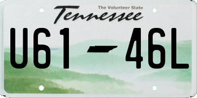 TN license plate U6146L