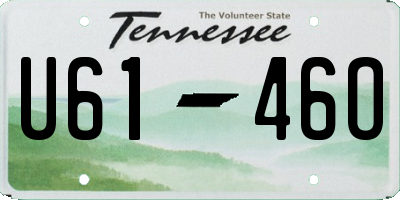 TN license plate U6146O