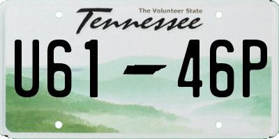 TN license plate U6146P