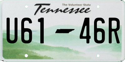 TN license plate U6146R