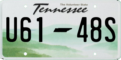 TN license plate U6148S