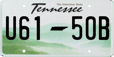 TN license plate U6150B