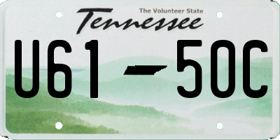 TN license plate U6150C