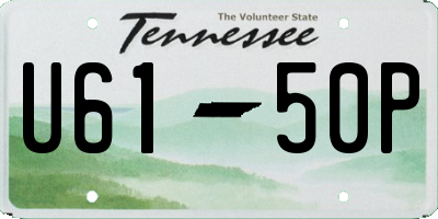 TN license plate U6150P