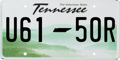TN license plate U6150R