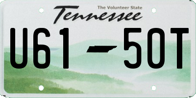 TN license plate U6150T