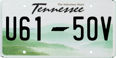 TN license plate U6150V