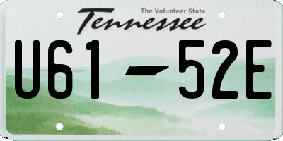 TN license plate U6152E