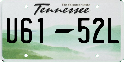 TN license plate U6152L