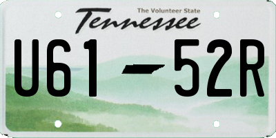 TN license plate U6152R