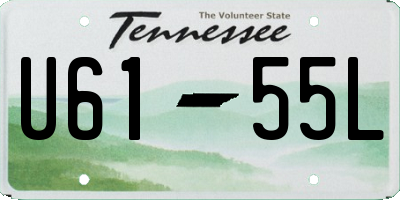 TN license plate U6155L