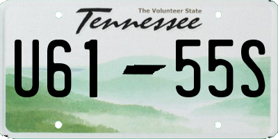 TN license plate U6155S