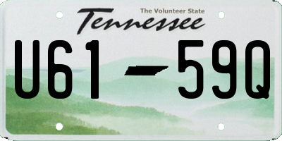 TN license plate U6159Q