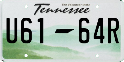 TN license plate U6164R