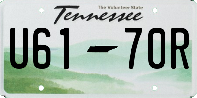 TN license plate U6170R