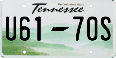TN license plate U6170S
