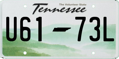 TN license plate U6173L