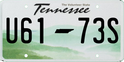 TN license plate U6173S