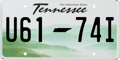 TN license plate U6174I