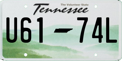 TN license plate U6174L