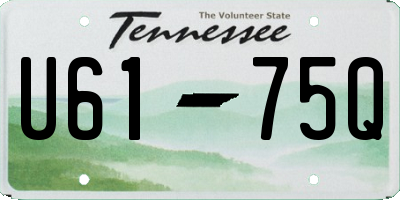 TN license plate U6175Q