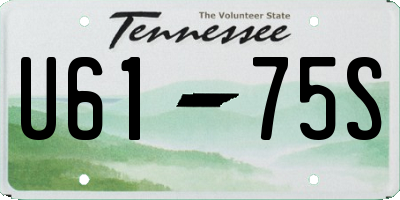 TN license plate U6175S