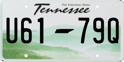 TN license plate U6179Q