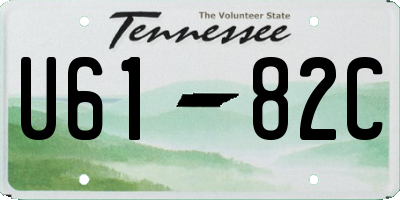 TN license plate U6182C