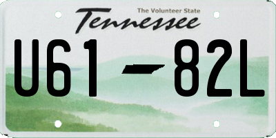 TN license plate U6182L