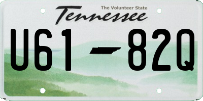 TN license plate U6182Q