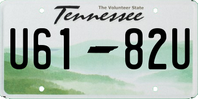 TN license plate U6182U