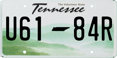 TN license plate U6184R