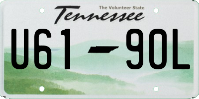 TN license plate U6190L