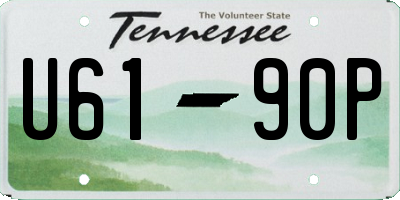 TN license plate U6190P