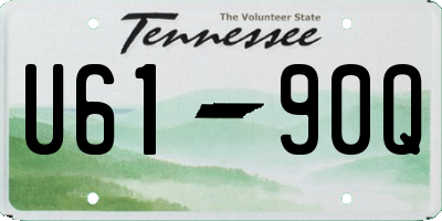 TN license plate U6190Q